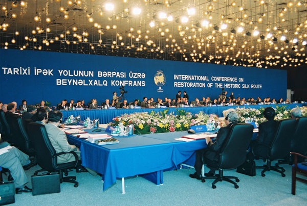 Speech of President of ‎the Azerbaijan ‎Republic, Heydar ‎Aliyev, at the ‎international conference ‎held in Baku on ‎restoration of the ‎Historical Silk Road - 8 ‎September, 1998 ‎