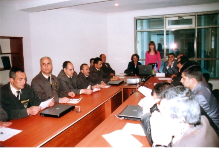 Meeting with employees of Qabala region Territorial Tax Department №10. May 4, 2007
