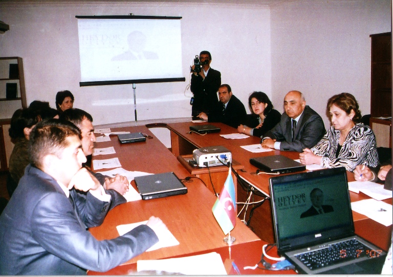 Meeting with the Qabala region community on the occasion of 84th anniversary of Heydar Aliyev’s birthday. May 7, 2007
