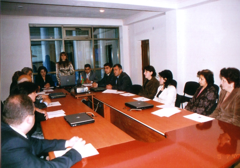 Meeting with the Qabala region community on the occasion of 84th anniversary of Heydar Aliyev’s birthday. May 7, 2007